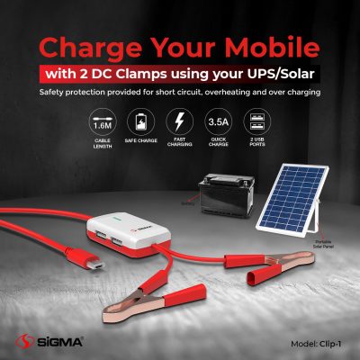 Sigma Clip Charger with 2DC Clamps Clip-1
