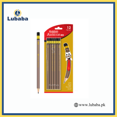 Goldfish Pencil - Lead Pencil - Brown Pencil - Hb-21/2 5000 - Kids Pencil - School Stationery Pack of 12 Pencil