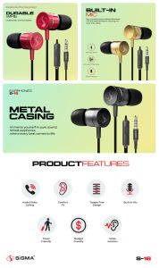 Sigma Earphones S-16